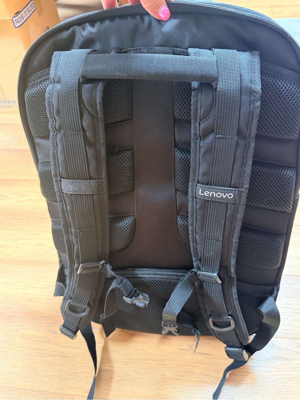 Lenovo -Legion- Black Hard-Shell Laptop Backpack - Picture 2 of 5